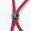 Nylon Twisted Cord Bracelet Making MAK-F018-01B-RS-5