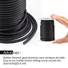  2 Rolls 2 Colors PVC Tubular Solid Synthetic Rubber Cord OCOR-NB0002-56-4