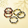 Sport Theme Acrylic Beaded Stretch Bracelet for Men Women BJEW-JB08549-2