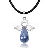 Angel Natural Lapis Lazuli Pendant Necklaces OH8264-01-1
