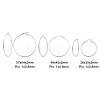 304 Stainless Steel Hoop Earrings EJEW-CJ0001-01-2