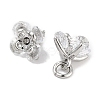 Brass Micro Pave Cubic Zirconia Charms KK-C051-14P-02-2