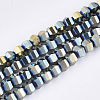 Electroplate Glass Beads Strands EGLA-S176-07B-E01-1