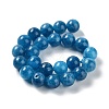 Dyed Natural Malaysia Jade Beads Strands G-G021-02B-10-3