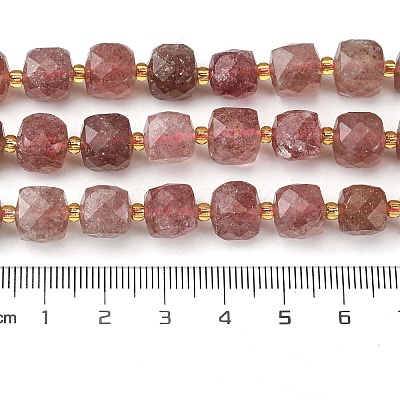 Natural Strawberry Quartz Beads Strands G-Q010-A21-01-1