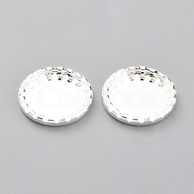 304 Stainless Steel Cabochon Settings STAS-Y001-08S-1