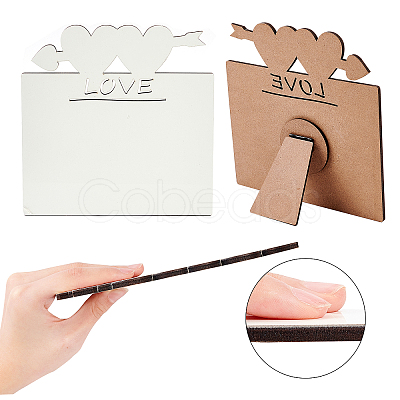 Sublimation MDF Blanks Photo Frame DJEW-CN0001-01-1