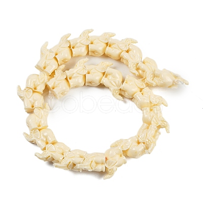 Synthetic Coral Carved Beads Strands CORA-C003-05-1