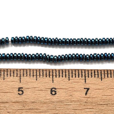 Electroplated Synthetic Non-magnetic Hematite Beads Strands G-L613-G01-01C-1