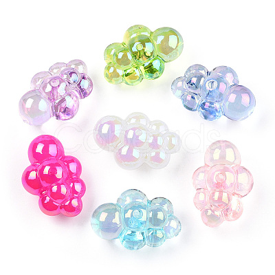 Transparent Acrylic Beads X-PACR-T013-04-1