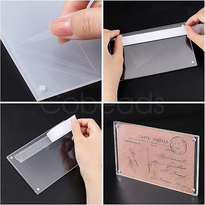 Nbeads 4Pcs 2 Style Acrylic Commodity Label Display ODIS-NB0001-24-1