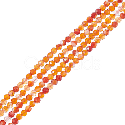 Nbeads 2 Strands Natural Carnelian Beads Strands G-NB0004-20-1