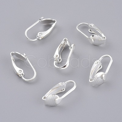 Brass Clip-on Earring Findings X-KK-Z007-30S-1