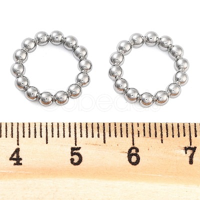 Non-Tarnish 304 Stainless Steel Linking Rings STAS-L082-014P-1