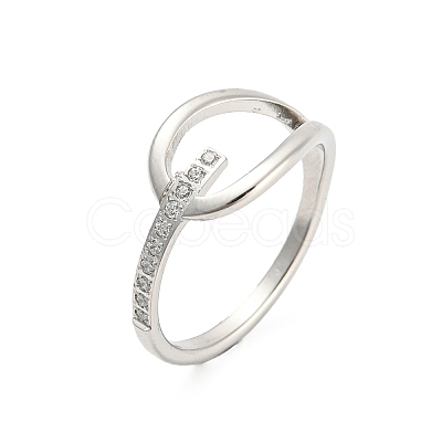 304 Stainless Steel Finger Rings with Rhinestone RJEW-Q779-01P-1