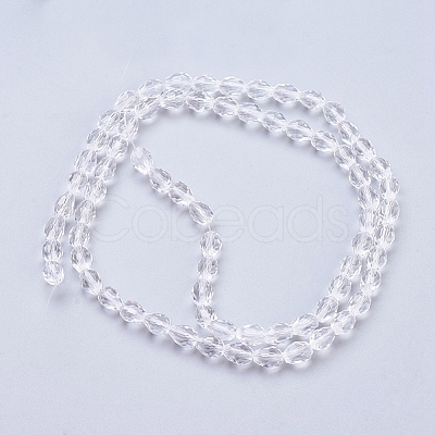 Glass Beads Strands X-GC890Y-3-1