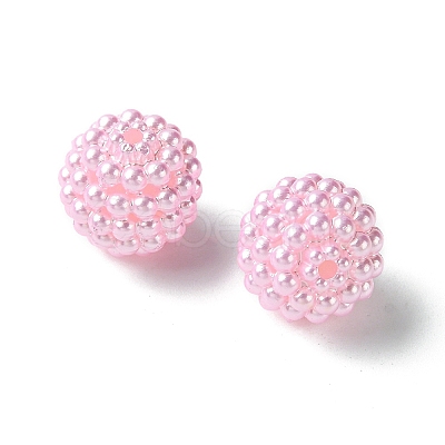 Imitation Pearl Acrylic Beads OACR-FS0001-45H-1