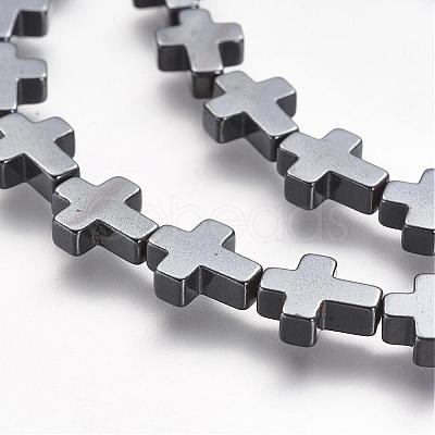 Non-magnetic Synthetic Hematite Beads Strands G-P218-17-08-1