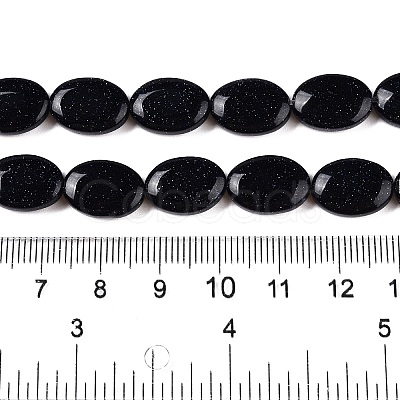 Synthetic Blue Goldstone Beads Strands G-M206-54-1