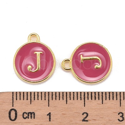 Golden Plated Alloy Enamel Charms ENAM-S118-08J-1