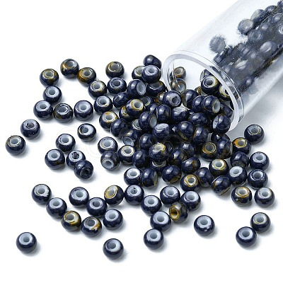 6/0 Opaque Glass Seed Beads SEED-YW0002-13M-1