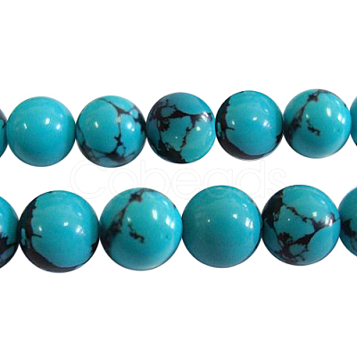 Synthetic Turquoise Beads Strands X-Z0NDC011-1-1