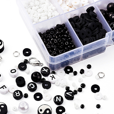 DIY Yin Yang Theme Jewelry Set Making Kit DIY-YW0004-67-1