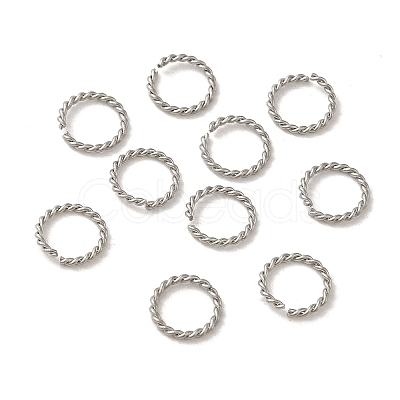 Non-Tarnish 304 Stainless Steel Open Jump Rings STAS-C085-01A-P-1