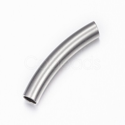 Tarnish Resistant 304 Stainless Steel Tube Beads STAS-G137-38P-1