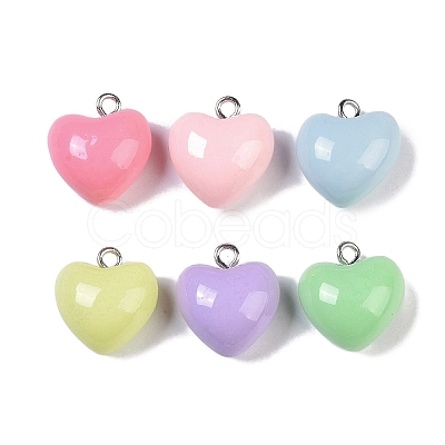 Opaque Resin Pendants RESI-H162-07P-03-1