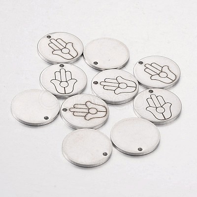 Non-Tarnish Stainless Steel Pendants STAS-O078-E12-1