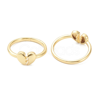 Brass Cuff Rings RJEW-A001-05G-1