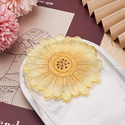 Boutigem 6Pcs 6 Style Silicone Flower Cup Mat Molds Sets DIY-BG0001-21-1