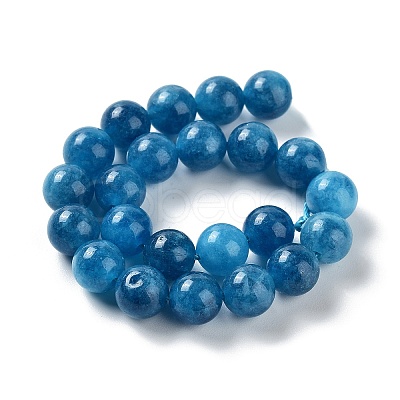 Dyed Natural Malaysia Jade Beads Strands G-G021-02B-10-1