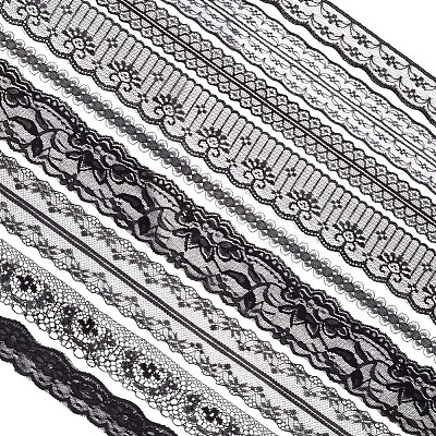 Gorgecraft 9 Styles Polyester Lace Trim OCOR-GF0002-56-1