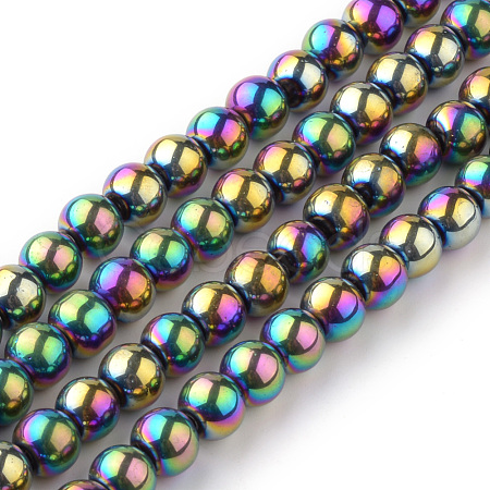 Transparent Glass Beads Strands X-EGLA-R047-6mm-02-1