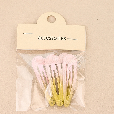 5Pcs Alloy Snap Hair Clips for Girl PW-WG7A713-06-1