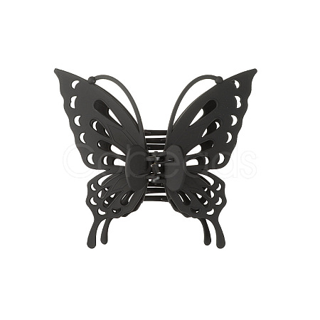 Hollow Butterfly Shape Plastic Large Claw Hair Clips PW-WG59392-01-1