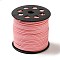 Glitter Powder Faux Suede Cord, Faux Suede Lace, Pink, 3mm, 100yards/roll(300 feet/roll)