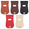 PandaHall Elite 5Pcs 5 Colors Imitation Leather Bag Cover, with Alloy Twist Lock Clasps, Bag Replacement Accessories, Mixed Color, 23.1x13.5x0.15~22cm, Hole: 1mm & 55x25mm, 1pc/color