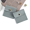 Velvet Jewelry Storage Pouches with Snap Button, for Wedding Party Packaging, Square, Pale Turquoise, 8x8cm