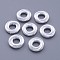 Tibetan Style Alloy Beads, Donut, Silver Color Plated, Lead Free & Cadmium Free, 15x4mm, Hole: 1mm