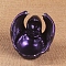 Bat Resin Display Decorations for Crystal Ball Holders, for Home Office Desktop Decoration, Indigo, 90mm