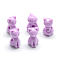 Opaque Acrylic Kitten Beads, Cat, Plum, 14.5x8.5x9.5mm, Hole: 2.5mm, about 860pcs/500g