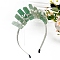 Natural Green Aventurine Hair Bands, Flower Crown Hair Bands, for Women Girls, 200x160mm