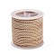 11M Polyester Braided Cord with Cotton Core, PeachPuff, 2.5mm, about 10.0465 Yards(11m)/Roll