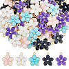 DICOSMETIC 150Pcs 5 Colors Alloy Enamel Pendants ENAM-DC0001-32-1