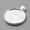 Alloy Pendant Cabochon Settings FIND-WH0148-030-2
