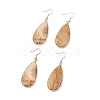 Natural Picture Jasper Teardrop Dangle Earrings EJEW-G331-01G-07-1