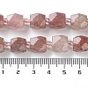 Synthetic Strawberry Quartz Beads Strands G-B065-A08-5